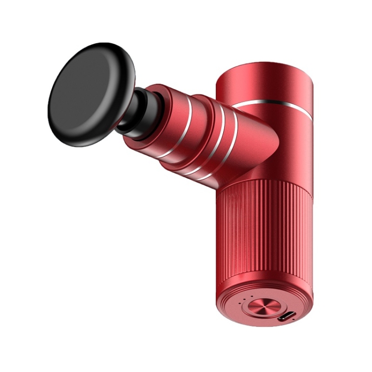 

Portable USB Rechargeable Muscle Relaxation Massage Gun Home Fascia Gun(China Red)