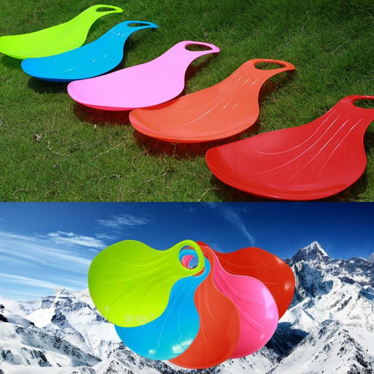 

5 PCS Fan-Shaped Children Adult Thickened Wear-Resistant Grass Sliding Mat Sand Board Snowboard, Random Color Delivery