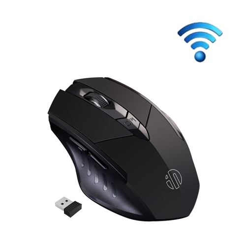 

Inphic PM6 6 Keys 1000/1200/1600 DPI Home Gaming Wireless Mechanical Mouse, Colour: Black Wireless Charging Silent Version