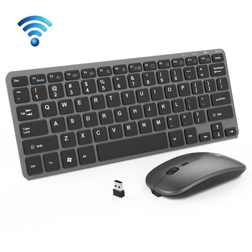 

Inphic V780 Silent Wireless Keyboard and Mouse Set(Metal Gray )