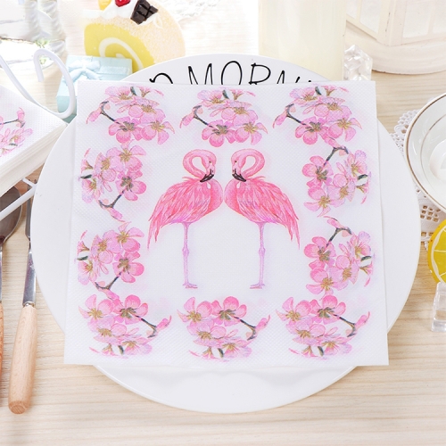 

5 PCS Colorful Print Flamingo Party Decoration Napkin Facial Tissue