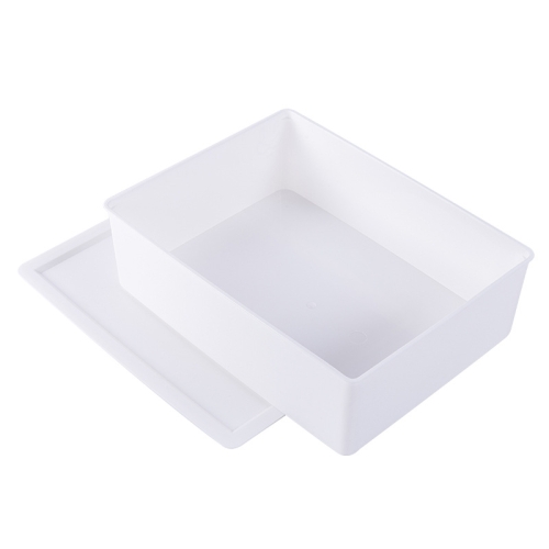 

Clothes Storage Box Plastic Wardrobe Finishing Box No Grid + Lid