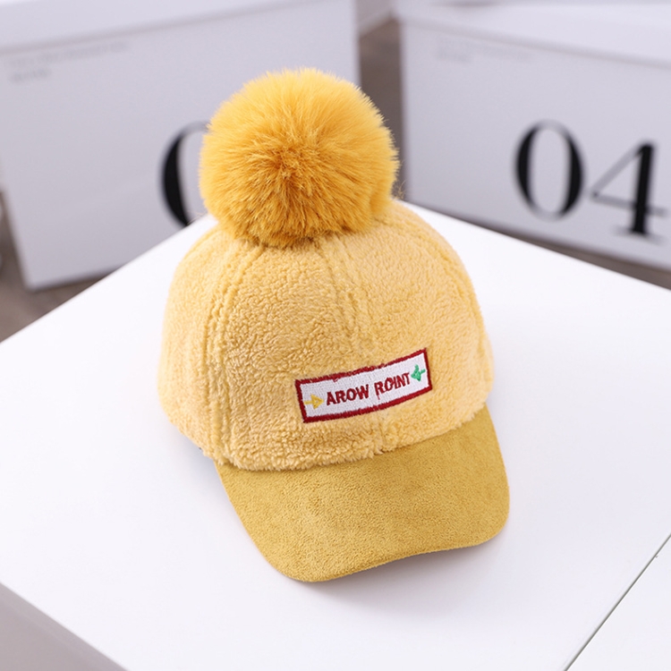 

MZ9912 Letter Mark Autumn Children Baseball Cap, Size: 52cm Adjustable(Yellow)