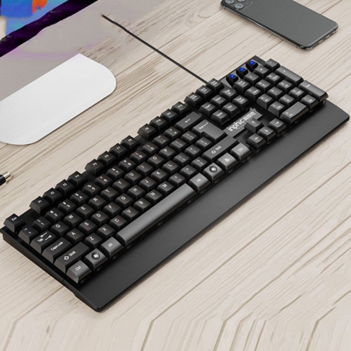 

Inphic V580 104 Keys Office Silent Gaming Wired Mechanical Keyboard, Cable Length: 1.5m, Colour: Black Flagship Version