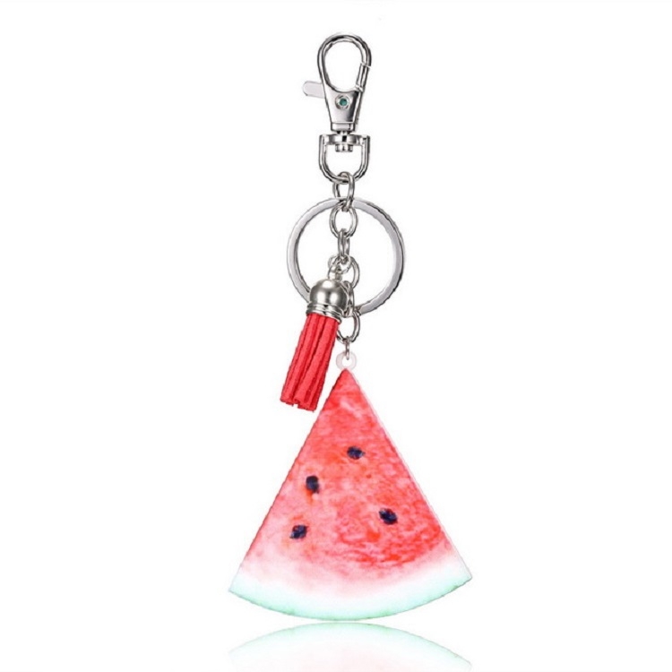 

Creative Gift Fruit Charm Series Tassel Keychain Bag Pendant, Style:Watermelon