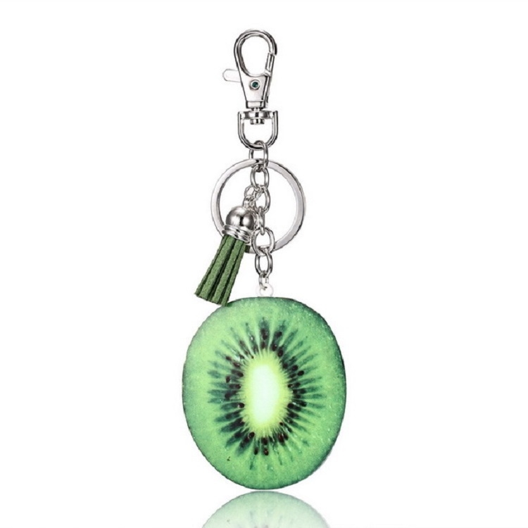 

Creative Gift Fruit Charm Series Tassel Keychain Bag Pendant, Style:Kiwi