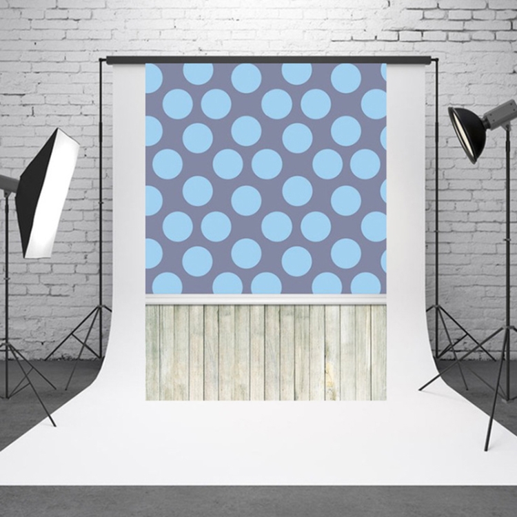 

1.5m x 2.1m Light Dot Retro Wooden Board Baby Photo Shoot Background Cloth