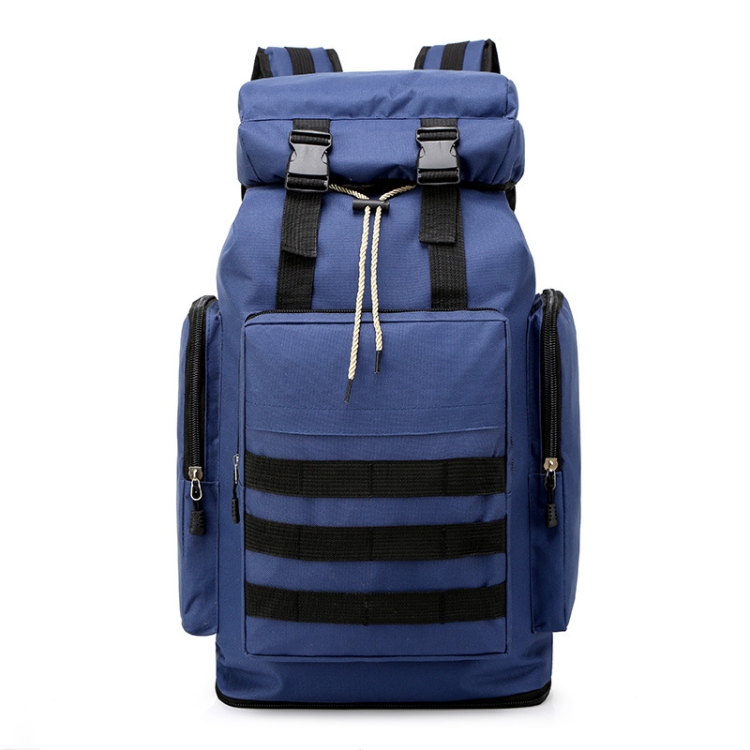 

QY868 Outdoor Mountaineering Bag Large Capacity Travel Camping Backpack(Blue)
