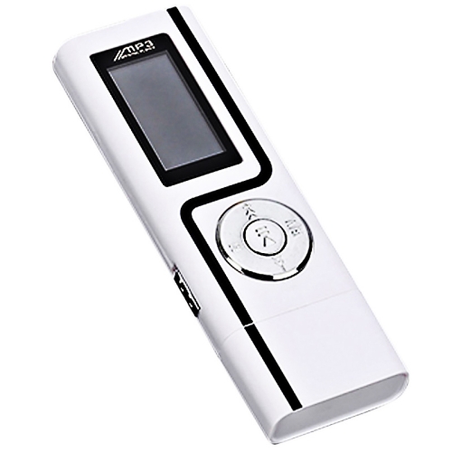 

U Disk Plug-In Expansion Card Socke MP3 Player With Display(White)