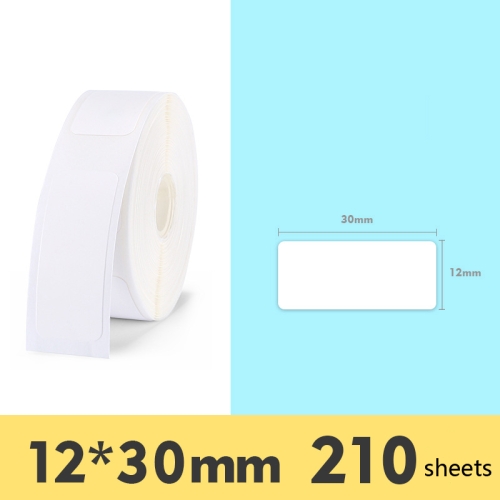 

2 PCS Supermarket Goods Sticker Price Tag Paper Self-Adhesive Thermal Label Paper for NIIMBOT D11, Size: White 12x30mm 210 Sheets