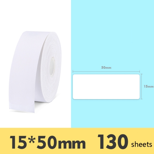 

2 PCS Supermarket Goods Sticker Price Tag Paper Self-Adhesive Thermal Label Paper for NIIMBOT D11, Size: White 15x50mm 130 Sheets