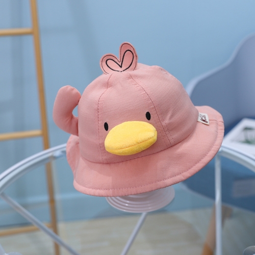 

MZ8843 Little Yellow Duck Shape Children Basin Hat Baby Fisherman Hat, Size: Around 48cm(Skin Pink)