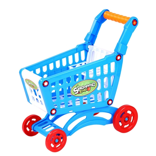 Sunsky Juguete Para Ninos Empuje A Mano Simulacion De Plastico Mini Supermercado Carrito De Compras Diversion Para Bebes Cochecito Para Ninos Pequenos Azul