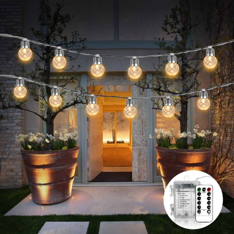 

6m 20LEDs Pineapple String Lights Garden Indoor Holiday Decoration Lamp, Power: Battery+Remote Control
