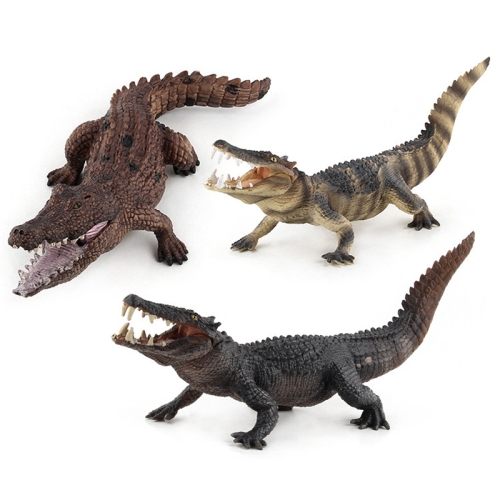 

3 PCS / Set Simulation Crocodile Model PVC Wild Animal Static Decoration Toy