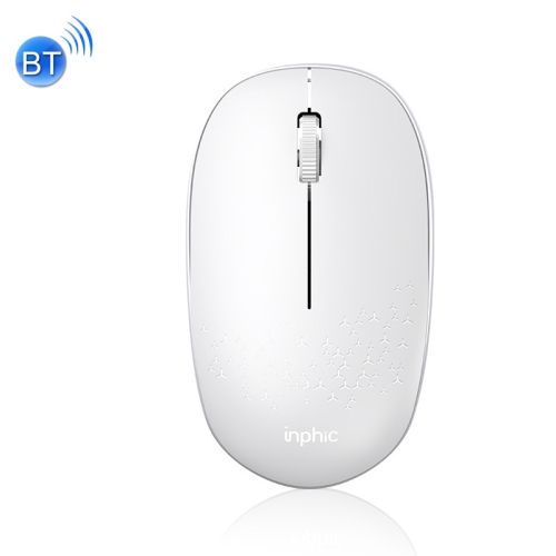 

Inphic E5B 4000DPI 4 Keys Office Silent Wireless Mini Bluetooth Mouse, Colour: White