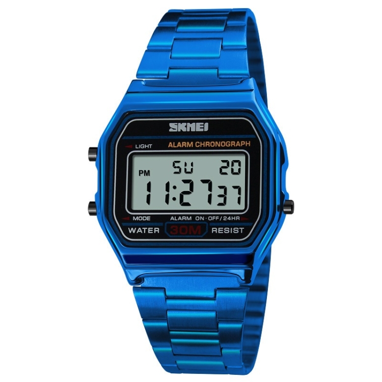 

SKMEI 1123 Men Business Lightweight Watch Waterproof Steel Band Electronic Watch