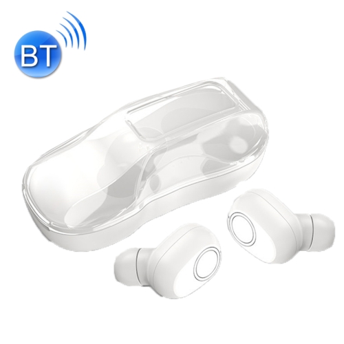 

B-02 TWS Noise Cancelling Binaural Car Mini Wireless Bluetooth Earphone(White)