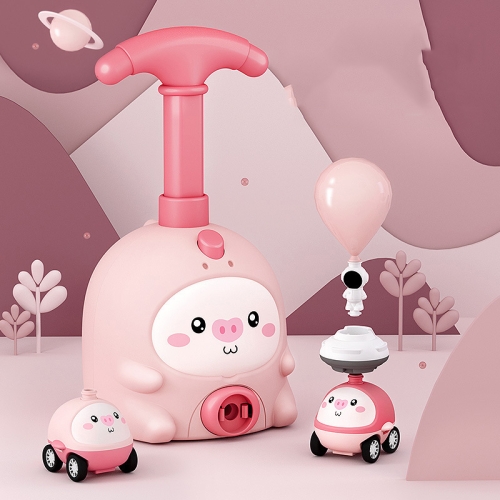 

Children Educational Pneumatic Air Powered Car Balloon Scooter Toy Pink Piggy(2 Cars 6 Balloons+Flying)