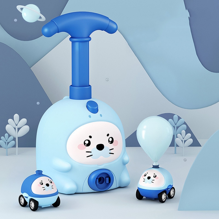 

Children Educational Pneumatic Air Powered Car Balloon Scooter Toy Blue Seal Power Car (2 Cars 6 Balloons)