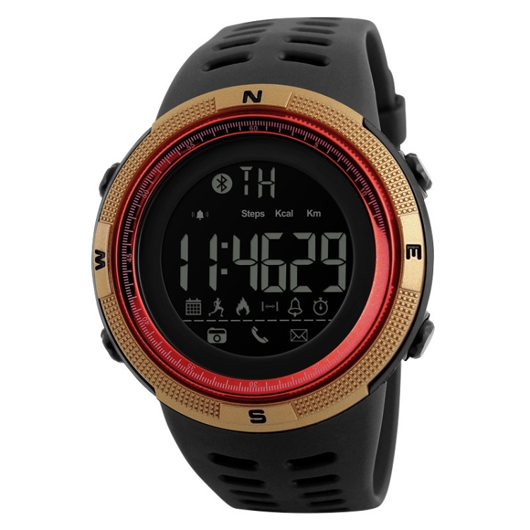 

SKMEI 1250 Men Outdoor Waterproof Sports Digital Watch Multi-Function Watch(Gold/Red)