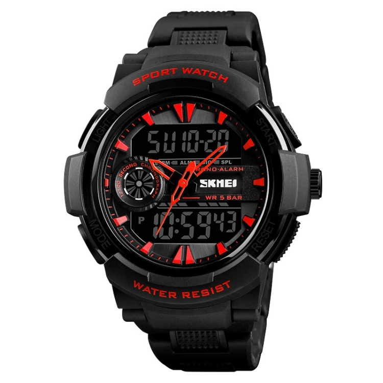 

SKMEI 1320 Fashion Sports Watch Multifunctional Waterproof Electronic Watch(Red)