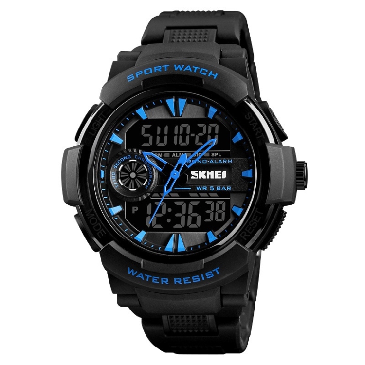 

SKMEI 1320 Fashion Sports Watch Multifunctional Waterproof Electronic Watch(Blue)