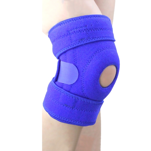 

Sports Non-Slip Knee Pads Men And Women Breathable Compression Shock Absorber, Specification: Left Leg (Blue)