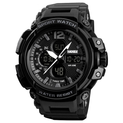 

SKMEI 1343 Men Outdoor Sports Waterproof Watch Student Digital Watch(Black)