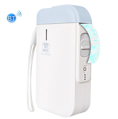 

B100 Handheld Portable Bluetooth Mini Label Receipt Printer USB Charging Printer, Specification: Machine+White Label 5 Rolls