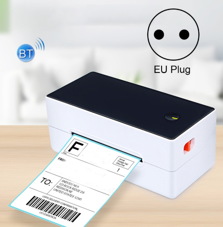 

TDL403 Thermal Printer Express Electronic Label Printer, Model: USB+Bluetooth EU Plug