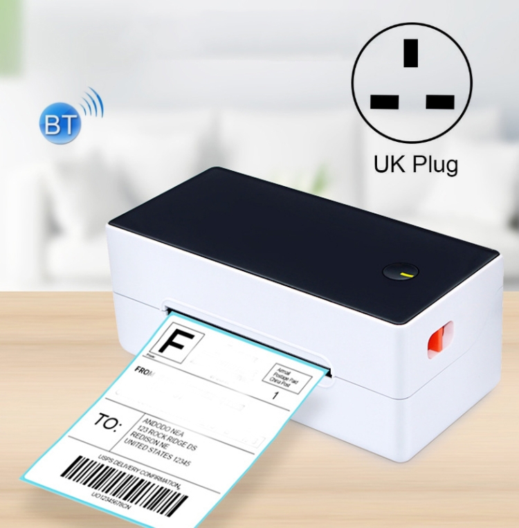 

TDL403 Thermal Printer Express Electronic Label Printer, Model: USB+Bluetooth UK Plug