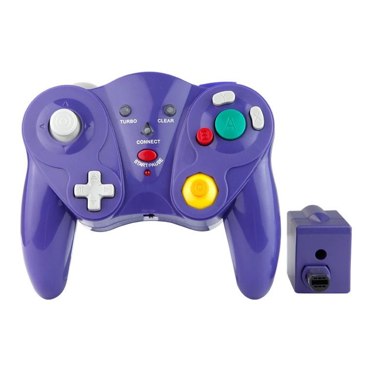 

HY-5201 2.4HGz Wireless Gamepad For Nintendo NGC, Color of the product: Purple