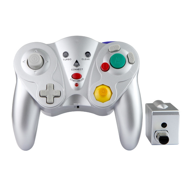 

HY-5201 2.4HGz Wireless Gamepad For Nintendo NGC, Color of the product: Silver
