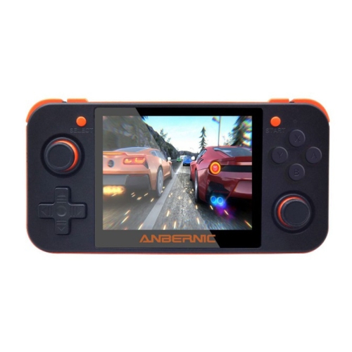 

ANBERNIC RG350 3.5 inch Screen Handheld Mini Game Console Double Joystick Arcade 16G Memory(Orange Black)