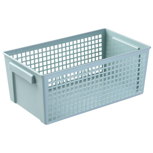 

6 PCS Desktop Snacks & Sundries Storage Basket Rectangular Plastic Storage Basket, Small （Light Green）