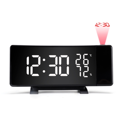 

Three-color Projection Radio Alarm Clock USB Digital Alarm Clock Thermometer & Hygrometer