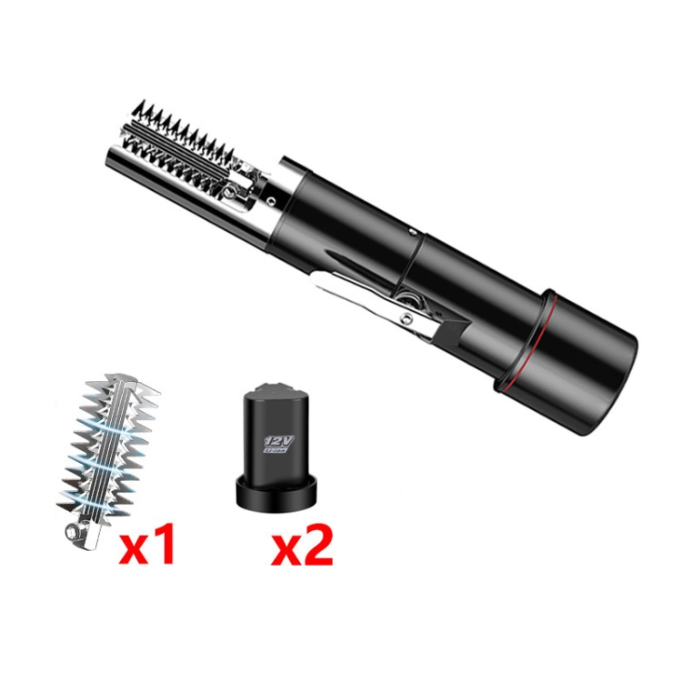 

Electric Fish Scale Scraper Household Automatic Wireless Scraping Tool CN Plug Black Dual Battery