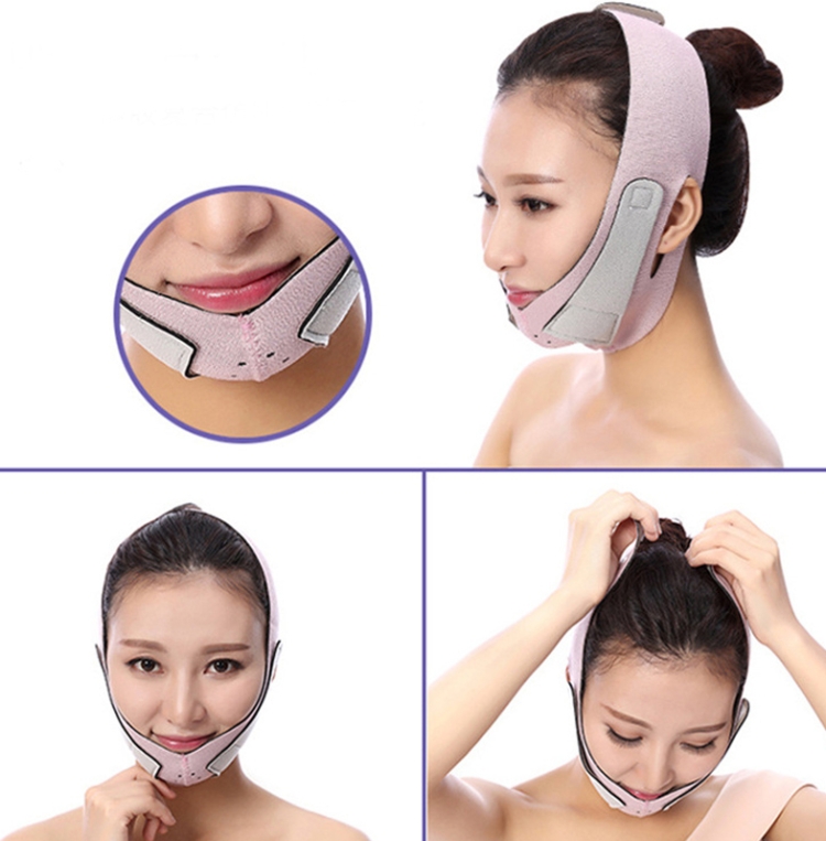

090 With Hole Enhanced Version For Men And Women Face-Lifting Bandage V Face Double Chin Shaping Face Mask