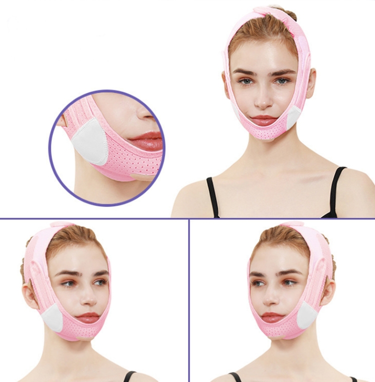 

072 Pink Enhanced Version For Men And Women Face-Lifting Bandage V Face Double Chin Shaping Face Mask