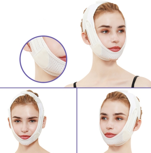 

072 White Enhanced Version For Men And Women Face-Lifting Bandage V Face Double Chin Shaping Face Mask