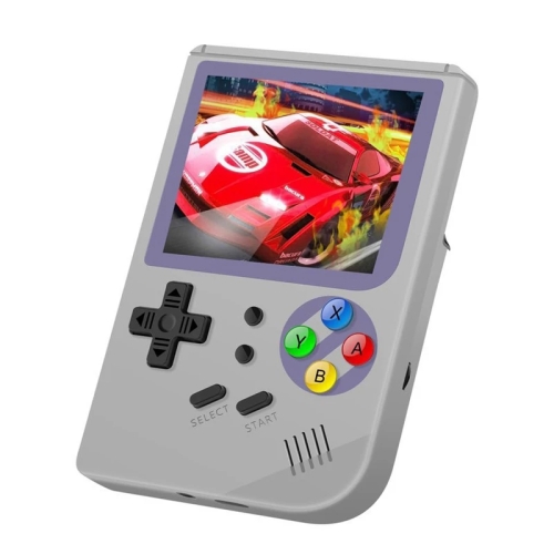 

RG300 16G 3 inch Screen Mini Arcade Handheld Game Console(Gray+White )