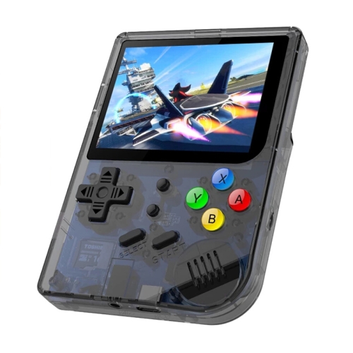 

RG300 16G 3 inch Screen Mini Arcade Handheld Game Console(Transparent Black )