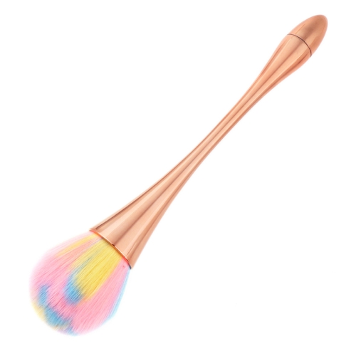 

2 PCS Single Small Waist Makeup Brush Nail Powder Dust Blush Loose Powder Brush, Specification: Golden Rod Color Hair