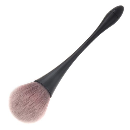 

2 PCS Single Small Waist Makeup Brush Nail Powder Dust Blush Loose Powder Brush, Specification: Black Rod Brown Hair