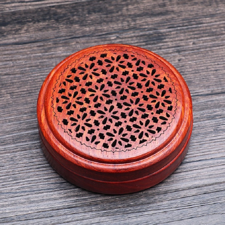 

Safflower Pear Wood Box Incense Box Creative Home Incense Burner Incense Holder(Four Leaf Clover)