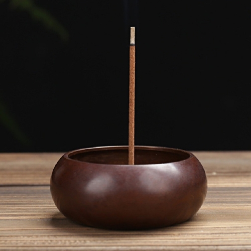 

Binaural Incense Burner Pure Copper Household Small Indoor Antique Incense Burner, Style:Bowl-shaped Incense Burner
