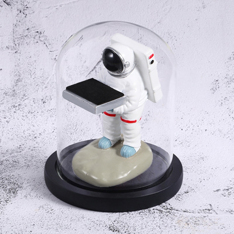 

Watch Shelf Support Decorative Ornaments Watch Storage Box Display Stand, Item No.: Small Astronaut + Black Cover