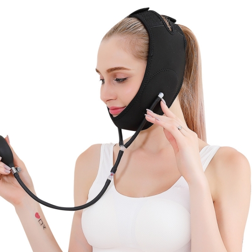 

Sleep Face-Lifting Belt Beauty Inflatable Face-Lifting Bandage Remove Nasolabial Pattern Thin Face, Specification: Free Size(089 Black)