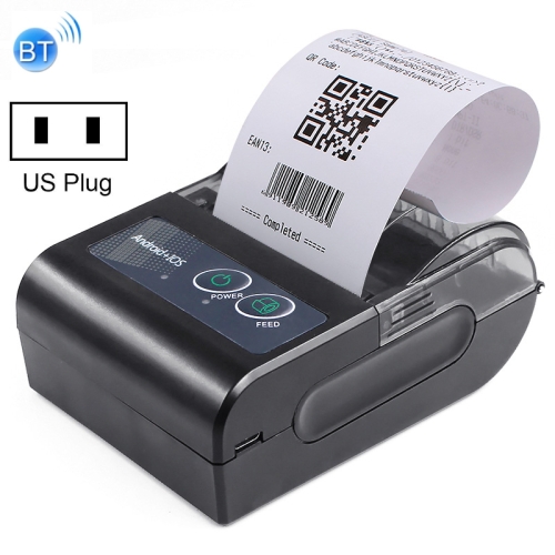 

58HB6 Portable Bluetooth Thermal Printer Label Takeaway Receipt Machine, Supports Multi-Language & Symbol/Picture Printing, Model: US Plug (English )